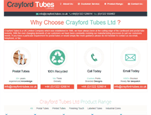 Tablet Screenshot of crayford-tubes.co.uk